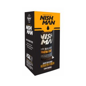 Nish Man Hair Building Keratin Fiber Dark Brown 21gr
