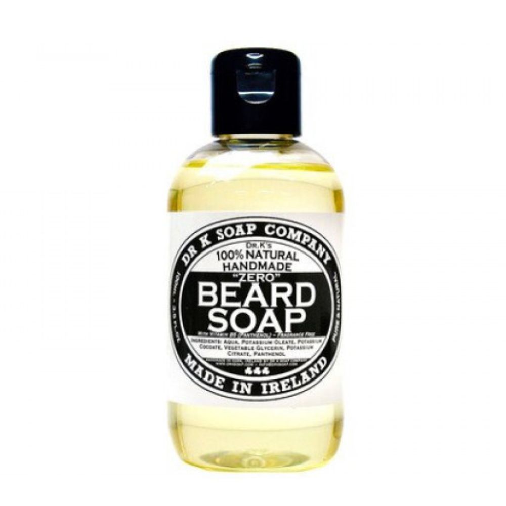 Dr K Soap Beard Soap Zero With Vit B5 & Fragrance Free 100ml