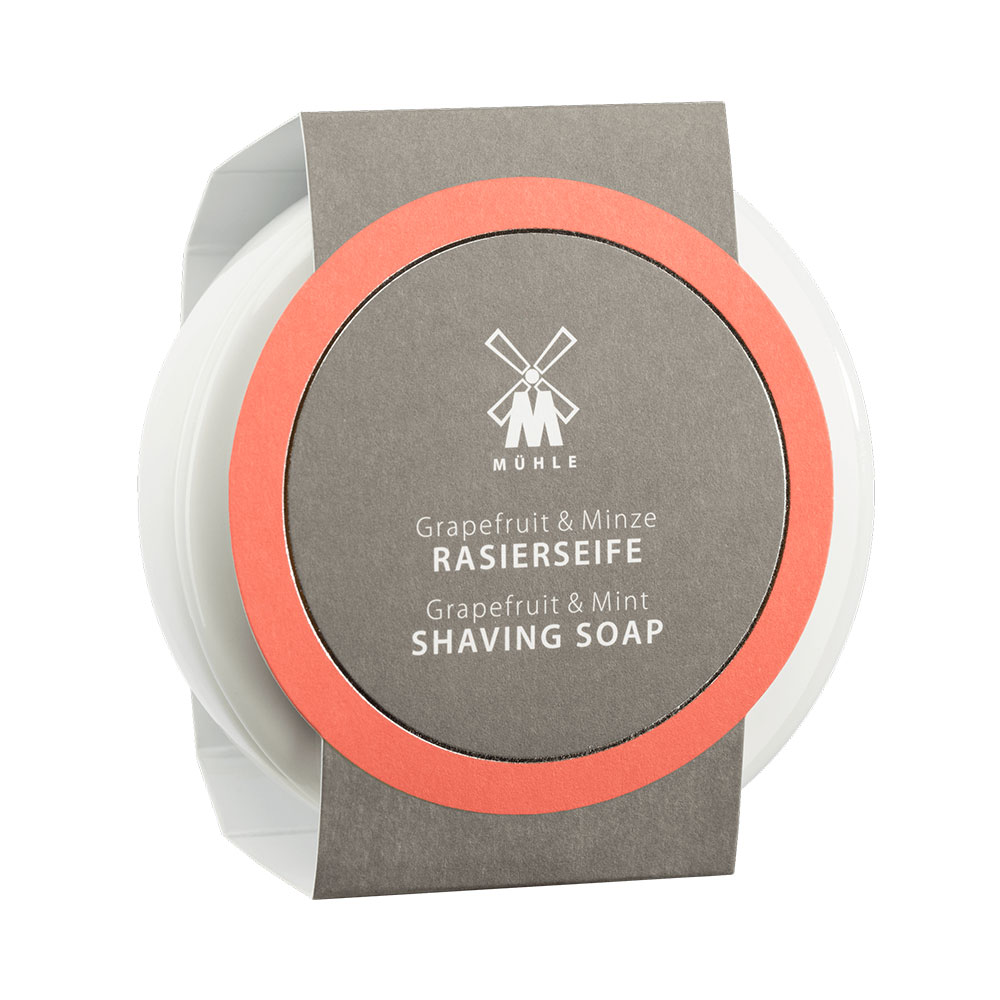 Muehle Grapefruit And Mint Scent Shaving Soap In Porcelain Bowl 65gr