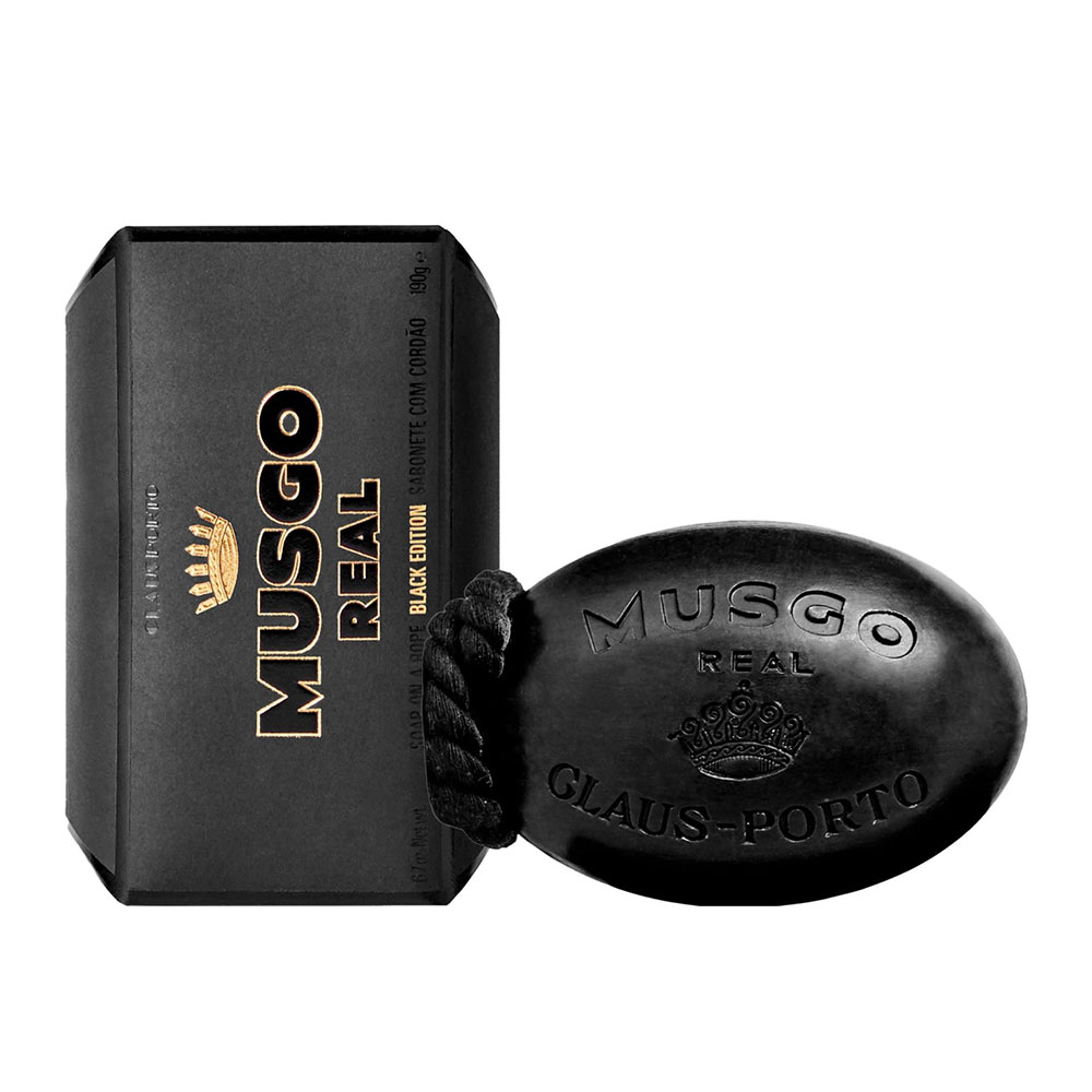 Claus Porto Musgo Real Black Edition Soap On A Rope 190g