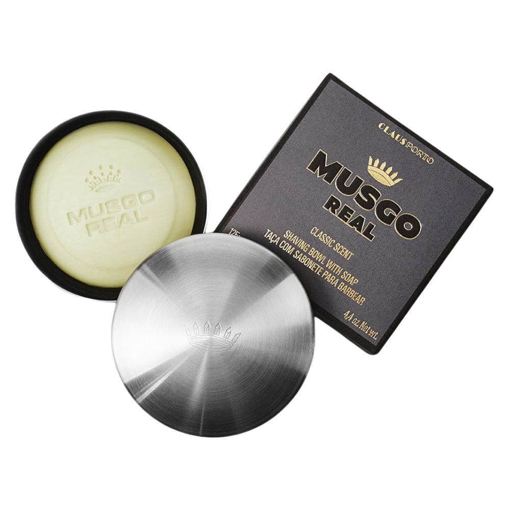 Claus Porto Musgo Real Shaving Bowl With Classic Scent Shaving Soap 125g