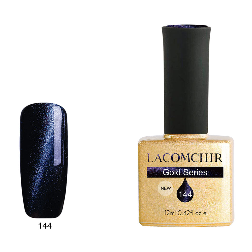 Lacomchir UV – LED Premium Gold 144 Blue Cat Eye 12ml